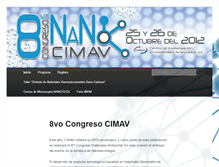 Tablet Screenshot of congreso.cimav.edu.mx