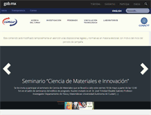 Tablet Screenshot of cimav.edu.mx